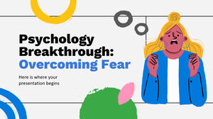 Percée en psychologie : surmonter la peur