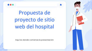 病院のウェブサイトのプロジェクトの提案