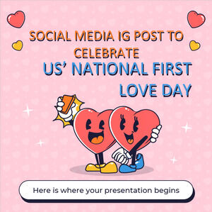 Social Media IG-Posts zur Feier des National First Love Day in den USA