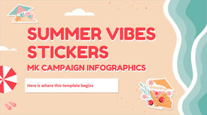 Summer Vibes Stickers MK-Kampagnen-Infografik