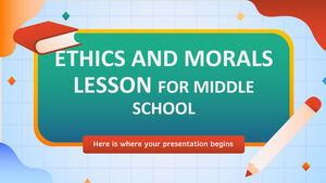 Pelajaran Etika dan Moral untuk Sekolah Menengah