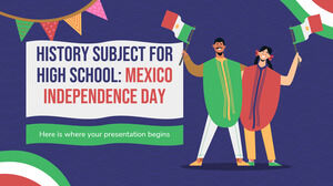 고등학교 역사 과목: 멕시코 독립 기념일