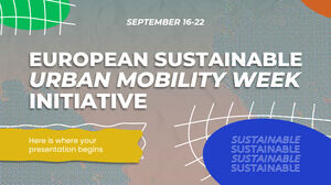 Iniciativa de la Semana Europea de la Movilidad Urbana Sostenible