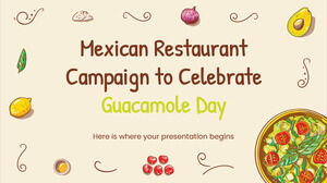 Guacamole Gününü Kutlamak İçin Meksika Restoranı Kampanyası