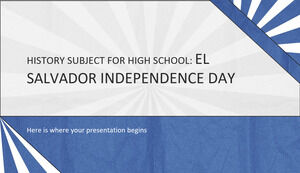 Matéria de História para o Ensino Médio: Dia da Independência de El Salvador