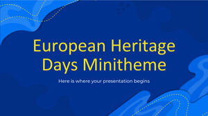 أيام التراث الأوروبي Minitheme