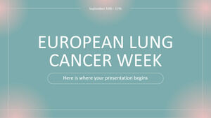 Semaine européenne du cancer du poumon