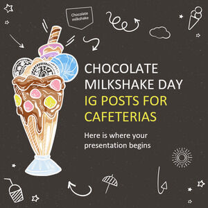 Messages IG du jour du milkshake au chocolat pour les cafétérias