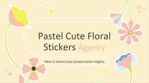 Pastel Cute Floral Stickers Agency