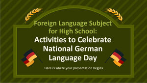 วิชาภาษาต่างประเทศสำหรับโรงเรียนมัธยม: กิจกรรมฉลองวันภาษาเยอรมันแห่งชาติ
