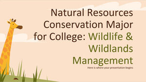 Especialização em Conservação de Recursos Naturais para a Faculdade: Gerenciamento de Vida Selvagem e Áreas Selvagens