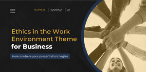 Ethics in the Work Environment Theme for Business