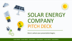 Plate-forme de présentation de la société d'énergie solaire