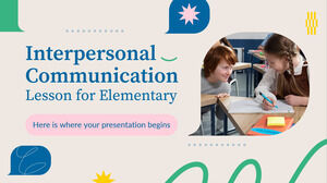 Lezione di comunicazione interpersonale per le elementari