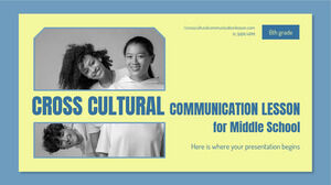 Interkulturelle Kommunikationsstunde für die Mittelschule