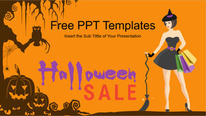 Szablony PowerPoint promocji Halloween