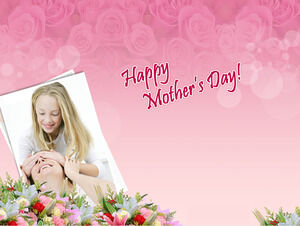 Mutlu Anneler Günü PPT şablonu