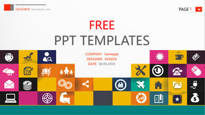 Colorful Internet Business PowerPoint Templates