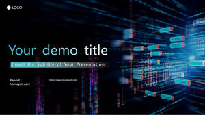 High-end technology style PowerPoint templates