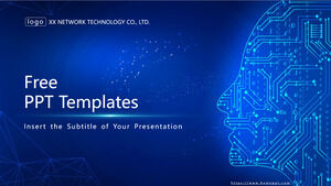 蓝色科技 PowerPoint 模板