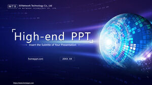 Abstract Planet Technology PowerPoint Templates