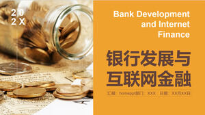 Bank Development and Internet Finance PPT Template Downljinr 