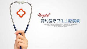 Pobierz bezpłatne szablony PPT na tematy medyczne i zdrowotne z tłem stetoskopu