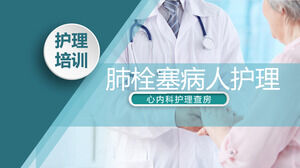 Unduh gratis template PPT untuk pelatihan perawatan medis untuk pasien emboli paru