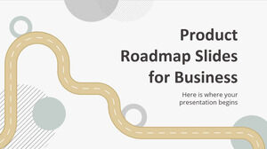 Produkt-Roadmap-Folien für Unternehmen