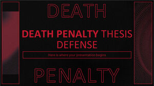 Soutenance de thèse sur la peine de mort