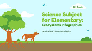 Matière scientifique pour l'élémentaire - 5e année : infographie des écosystèmes