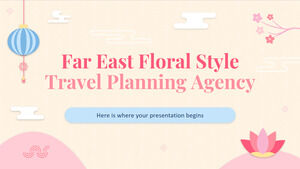 Agencja planowania podróży w stylu Dalekiego Wschodu w stylu kwiatowym