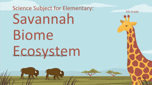 Materia de ciencias para primaria - 5.º grado: Ecosistema del bioma de Savannah