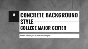 Concrete Background Style College Major Center