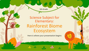 초등학교 - 5학년 과학 과목: 열대우림 바이옴 생태계
