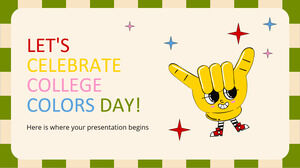 Vamos comemorar o dia das cores da faculdade!