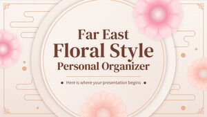 Organizador pessoal estilo floral do Extremo Oriente