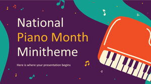 Минитема национального месяца фортепиано