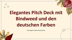 Deck de pitch estilo trepadeira elegante paleta alemã