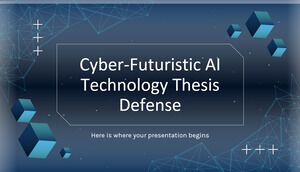 Difesa della tesi sulla tecnologia dell'intelligenza artificiale cyber-futuristica