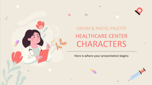 Karakter Pusat Perawatan Kesehatan Cream & Pastel Palette