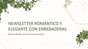 Boletim Informativo Elegant Romantic Vines
