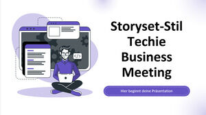 Pertemuan Bisnis Techie Gaya Storyset