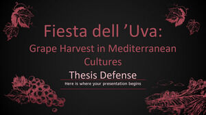 Fiesta dell 'Uva: Vendanges dans les cultures méditerranéennes - Soutenance de thèse
