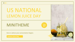 ABD Ulusal Limon Suyu Günü Mini Teması
