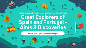 Social Studies & Archeology Subject for High School: Great Explorers of Spain and Portugal - Aims & Discoveries