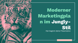 Plan de marketing de estilo Jungly moderno