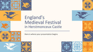 İngiltere'nin Herstmonceux Kalesi'ndeki Ortaçağ Festivali