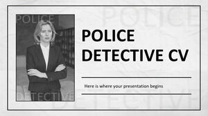 CV detektywa policyjnego
