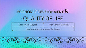 고등학교 선택 과목 경제학 과목: 경제 개발 및 삶의 질